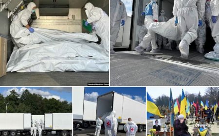 Russia and Ukraine Conduct Exchange of Fallen Soldiers Bodies