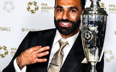 Mohamed Salah Makes History with Third PFA Player of the Year Award