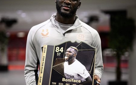 AC Milan Assess Victor Boniface’s Medicals Before Final Transfer Decision