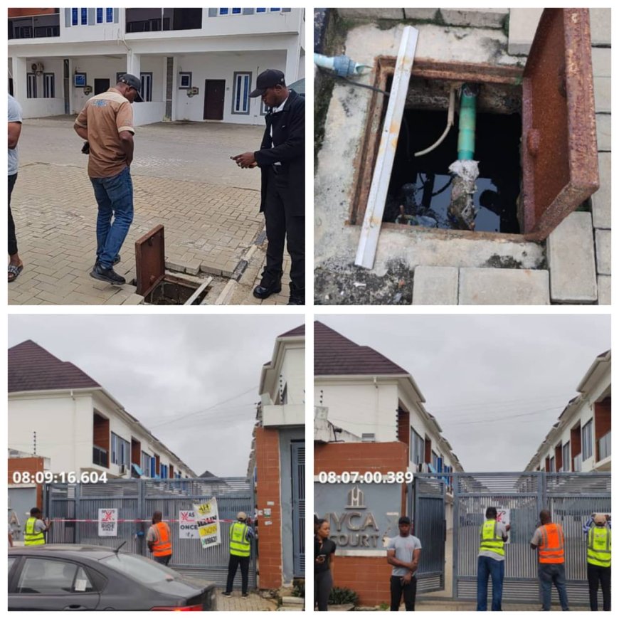 Lagos Authorities Shut Down Lekki Estate Over Alleged Sewage Discharge