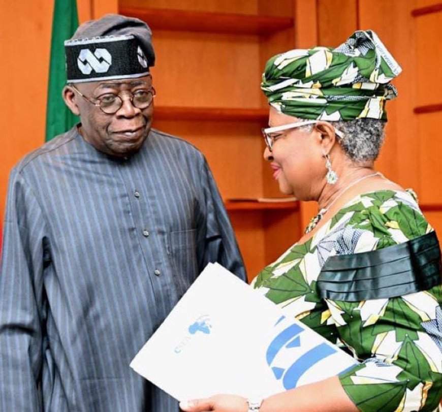Tinubu Meets WTO’s Okonjo Iweala Amid Hopes for Economic Progress