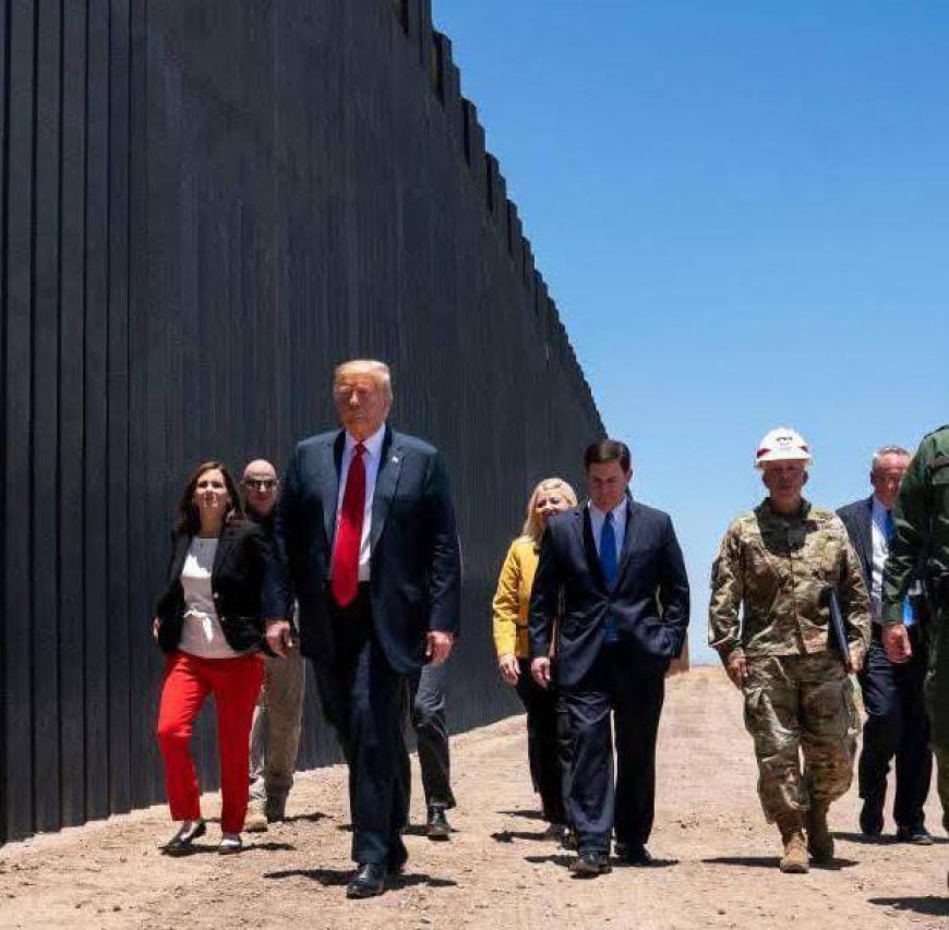 Trump Orders US-Mexico Border Wall Painted Black to Deter Crossings