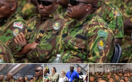 Kenyan, MSS Officers Honor Late Corporal Mutuku at Memorial in Haiti