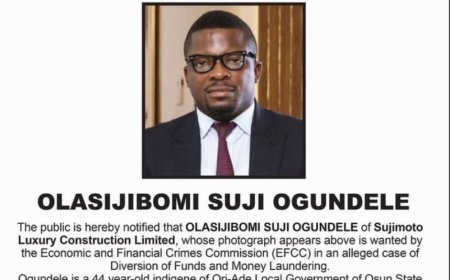 EFCC Declares Real Estate Mogul Sujimoto Wanted Over Alleged Financial Crimes