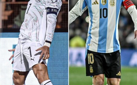 Lionel Messi scored two goals on Thursday and Cristiano Ronaldo scored two goals Saturday ????  These Two were born to compete for life