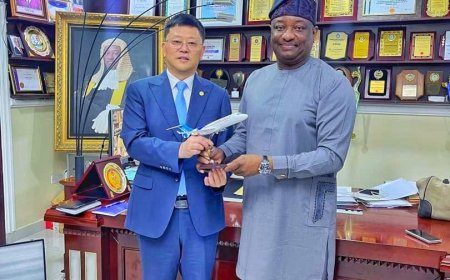 Aviation Minister Keyamo Meets Chinese Ambassador, COMAC Officials