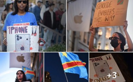 Protests Erupt Outside London Apple Store
