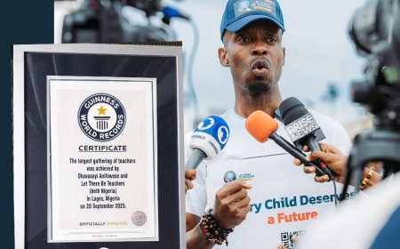 Nigerian Teacher Sets Guinness World Record for Largest Gathering of Educators