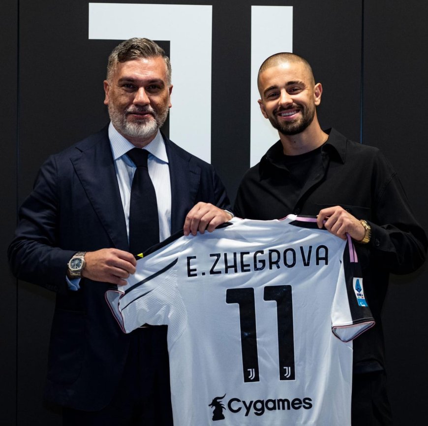 Juventus Present Edon Zhegrova as New No.11 After €20m Move from Lille