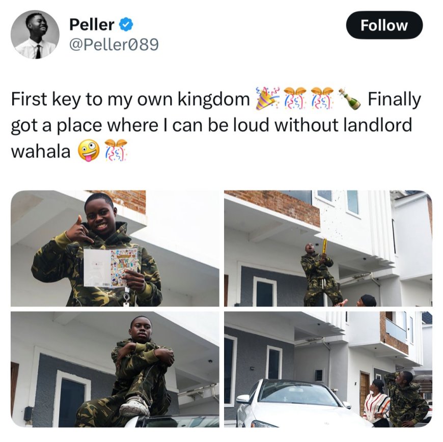 Peller Buys His First House, Celebrates “Key to His Own Kingdom”