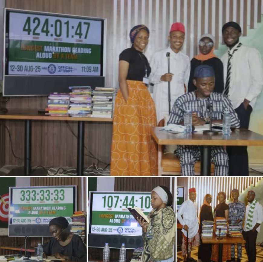 Five Nigerians Complete 18 Day Reading Marathon in Guinness World Record Bid