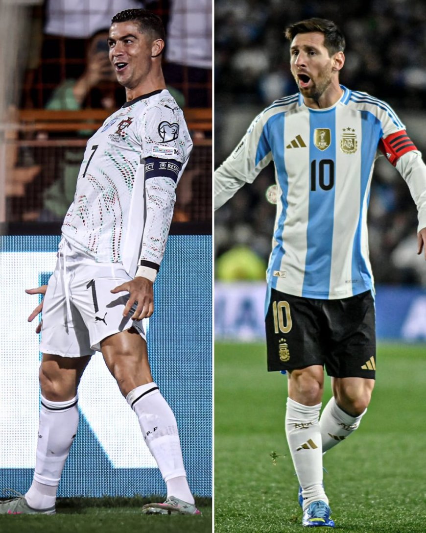 Lionel Messi scored two goals on Thursday and Cristiano Ronaldo scored two goals Saturday ????  These Two were born to compete for life