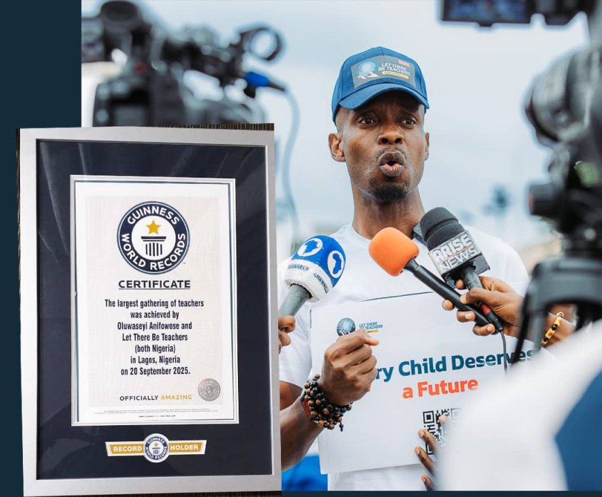 Nigerian Teacher Sets Guinness World Record for Largest Gathering of Educators