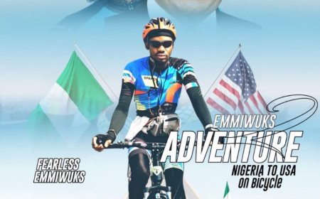 Nigerian Man Biking to the U.S. Stranded