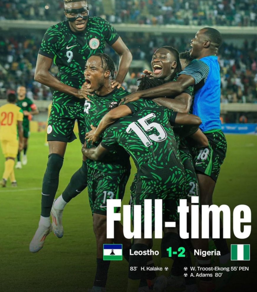 Nigeria Defeat Lesotho as World Cup Qualifier Group Heats Up