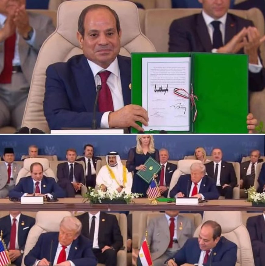 Historic Peace Agreement to End Gaza War Signed in Egypt