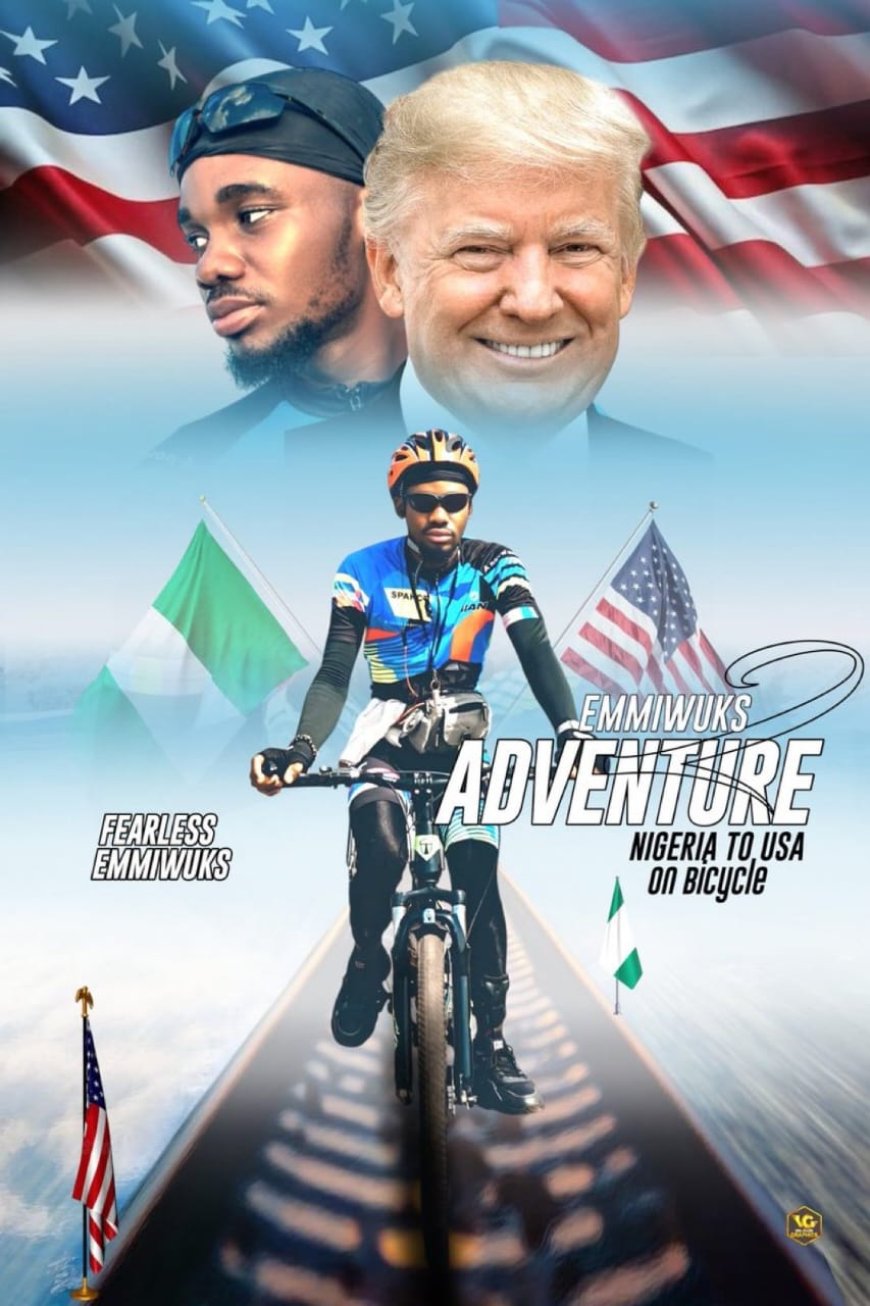 Nigerian Man Biking to the U.S. Stranded