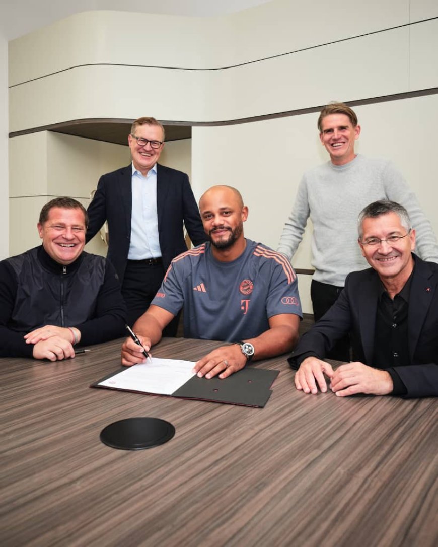Vincent Kompany Extends His Stay at Bayern Munich with New Two Year Deal