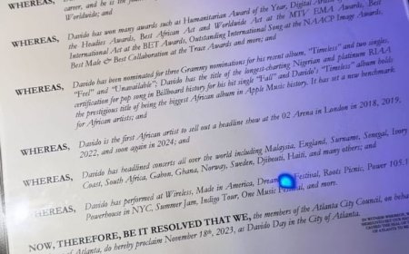 Today November 18 is “Davido Day” in Atlanta