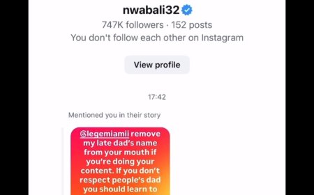 Super Eagles Goalkeeper Nwabali Issues Stern Warning to Lege Miami Over Comments About His Late Father
