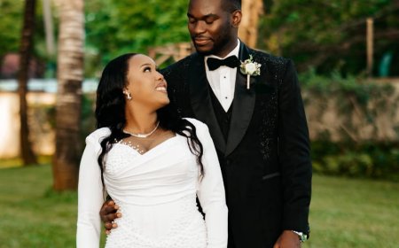 Nonso Amadi and his Newly wedded wif