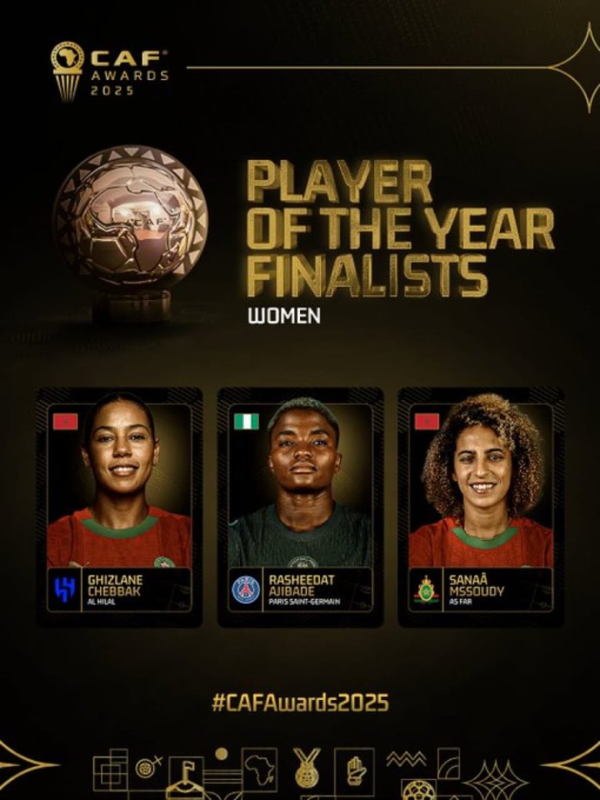 Rasheedat Ajibade Named CAF Women’s Player of the Year Finalist