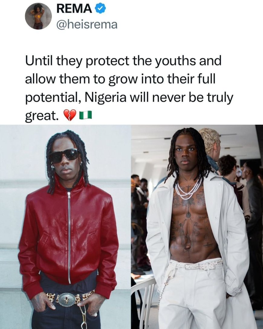 Rema Speaks on Nigeria’s Challenges