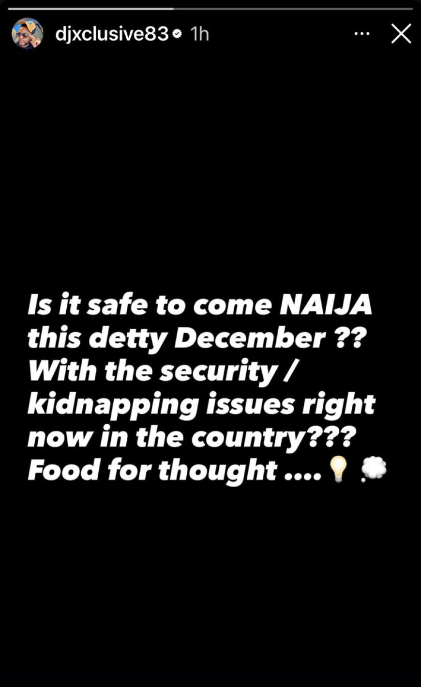 DJ Xclusive Questions Safety Ahead of Detty December