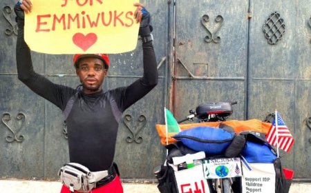 Nigerian Cyclist Reaches Senegal in Ambitious Journey Toward the United States