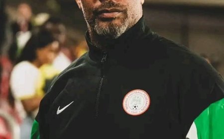 AFCON 2025: Eric Chelle and Francis Uzoho Arrive Super Eagles Camp