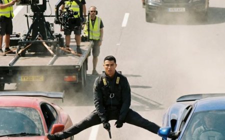 Cristiano Ronaldo Spotted on Fast & Furious Set