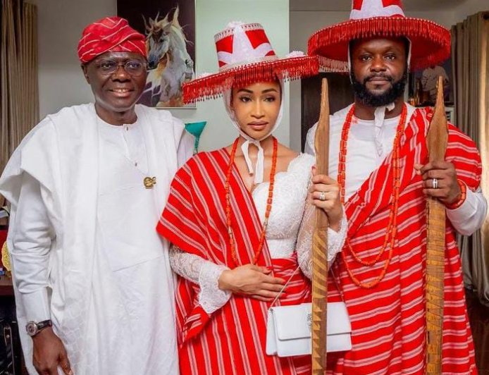 Seyi Tinubu, Wife Layal Conferred with Chieftaincy Titles in Lagos
