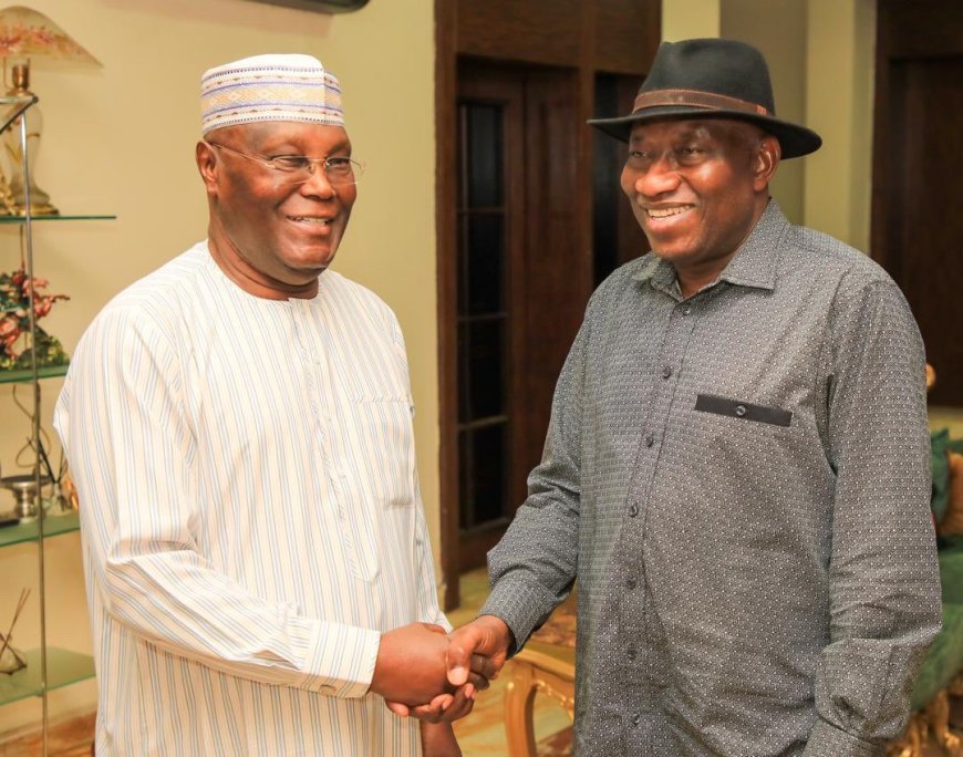 Atiku Visits Former President Jonathan in Abuja