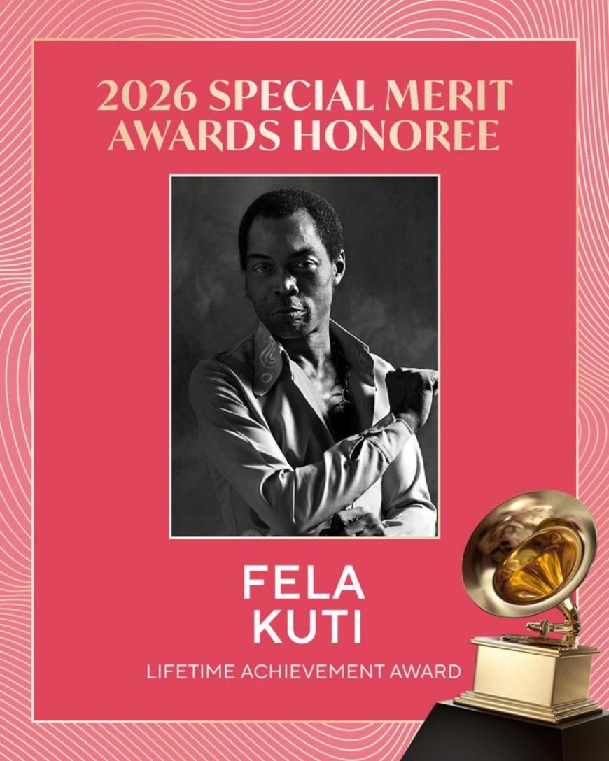 Fela Kuti set to recieve a Lifetime Achievement Award