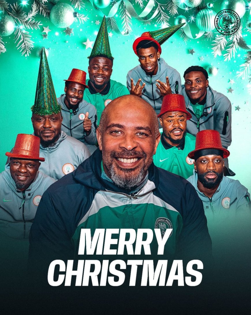 Super Eagles Wish Nigerians a Merry Christmas