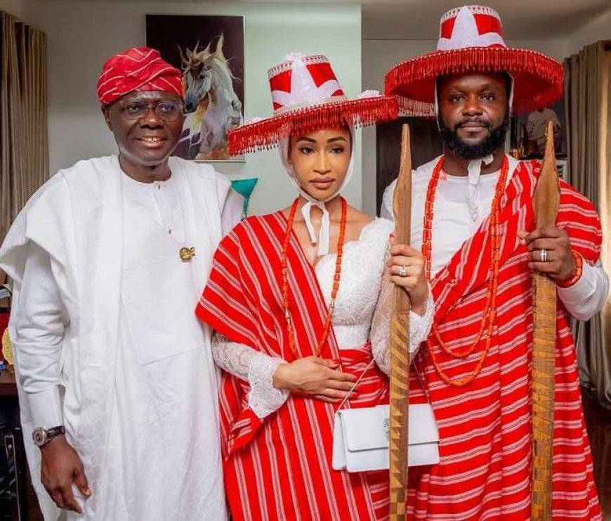 Seyi Tinubu, Wife Layal Conferred with Chieftaincy Titles in Lagos
