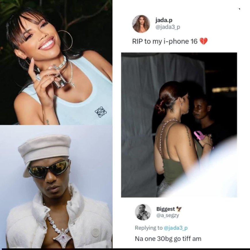 A social media user has stirred controversy after reacting to reports that Jada P, partner and baby mama of Nigerian music star Wizkid, lost her iPhone 16.