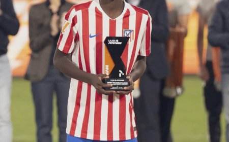 13 Year Old South Sudanese Talent Chol Mabior Named MVP at Atlético Madrid Academy