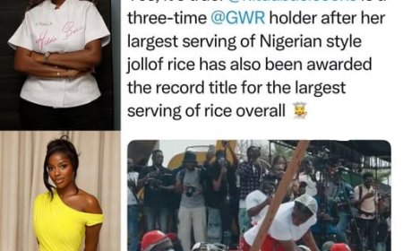 Hilda Baci sets another record for the largest serving of rice.