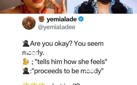 "Don't ask people what's wr0ng with them if you know you can't help" – Yemi Alade