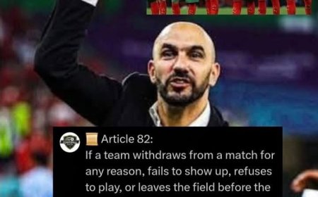 The Moroccan Football Federation has now formally lodged a protest with CAF, invoking Article 82 and calling for the match against Senegal to be awarded to Morocco, along with the #AFCON trophy