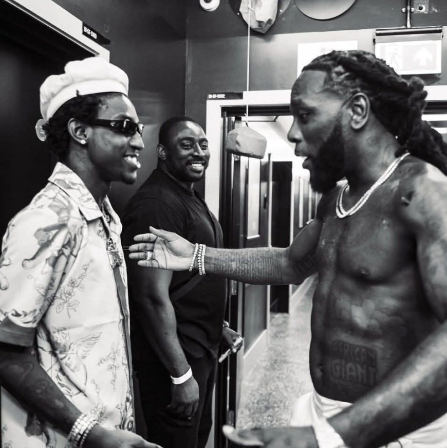 Burna Boy  and Shalipopi win Best African Collaboration with "LAHO 11" at the AFRIMA Awards