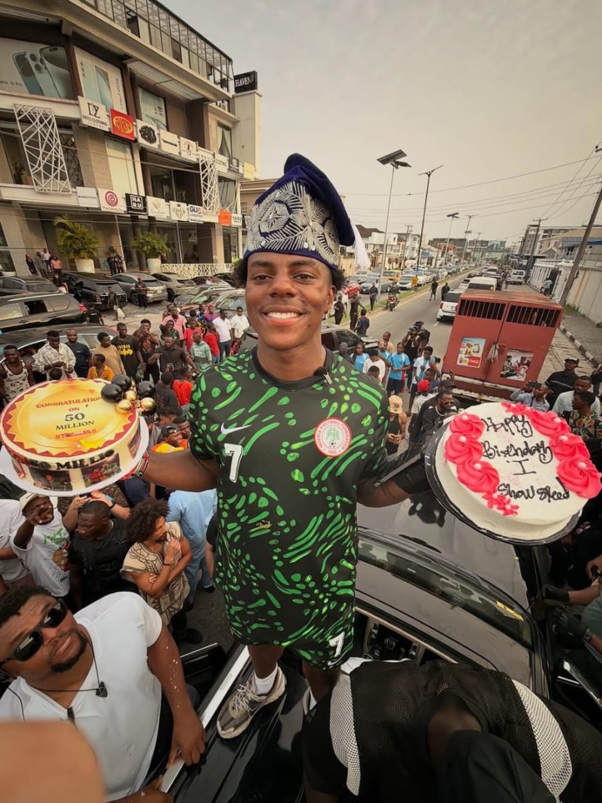 IShowSpeed celebrates his 21st birthday in Nigeria.