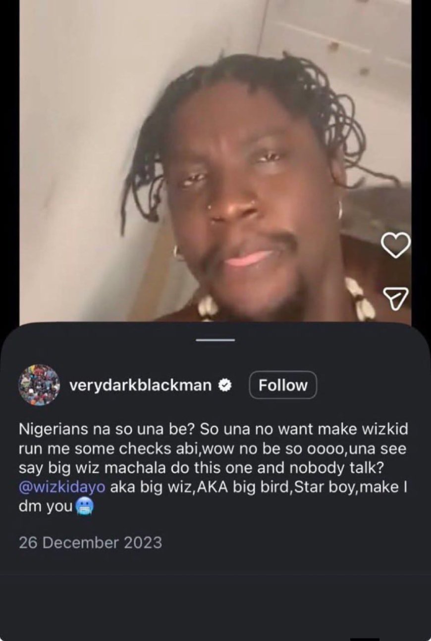 Wizkid  FCs dig up VDm's old post where he was praising Wizkid