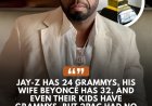 AY-Z HAS 24 GRAMMYS, HIS WIFE BEYONCE HAS 32, AND EVEN THEIR KIDS HAVE GRAMMYS. BUT 2PAC HAD NO GRAMMYS, WHICH TELLS YOU EVERYTHING ABOUT THE GRAMMYS - 50 CENT