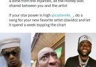 Man challenges skit maker, Carter efe, to drop a song for his new fave, Davido and see if the song will top chat in Nigeria like MACHALA did