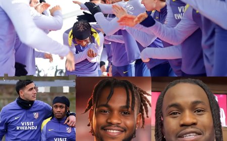 Ademola L00kmān s£ttling into lìfē at Atlētiço Mādrìd as his teāmmātes welcome him Into the team