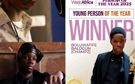 Wizkìd’s first son, Champz the Champion, just w0n the Young Person of the Year award