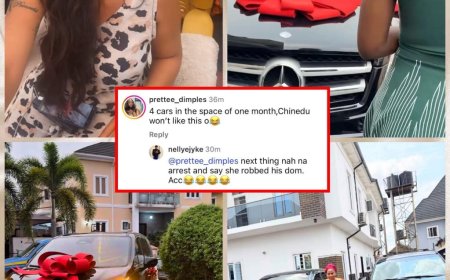 “4 Cars in the SPACE of One Month, Chinedi Won’t like This o - A fan tells Regina Daniels