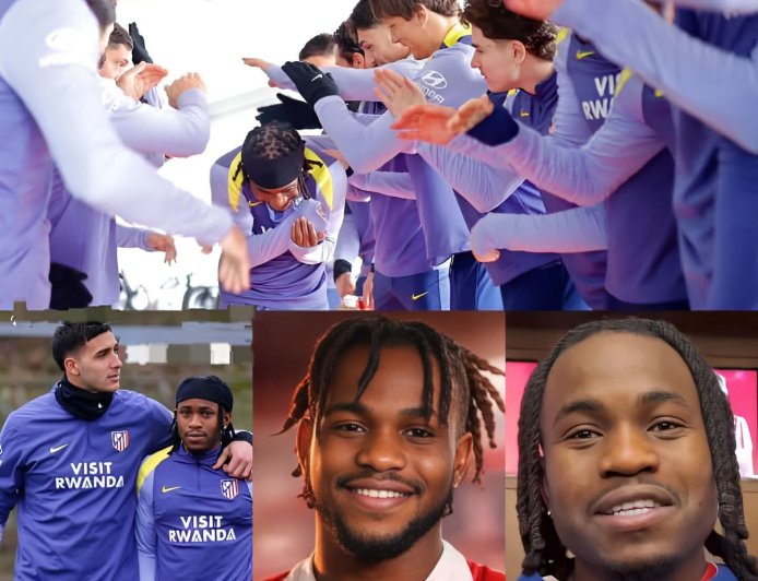 Ademola L00kmān s£ttling into lìfē at Atlētiço Mādrìd as his teāmmātes welcome him Into the team